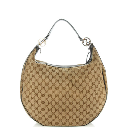 Gucci Monogram Large GG Twins Hobo Dark Brown 1 of 7