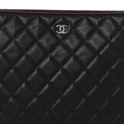 Chanel Caviar Quilted Medium Cosmetic Case Black 8 of 11