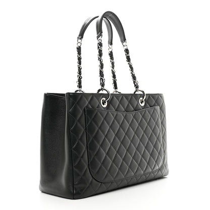 Chanel Caviar Quilted XL Grand Shopping Tote GST Black 3 of 10