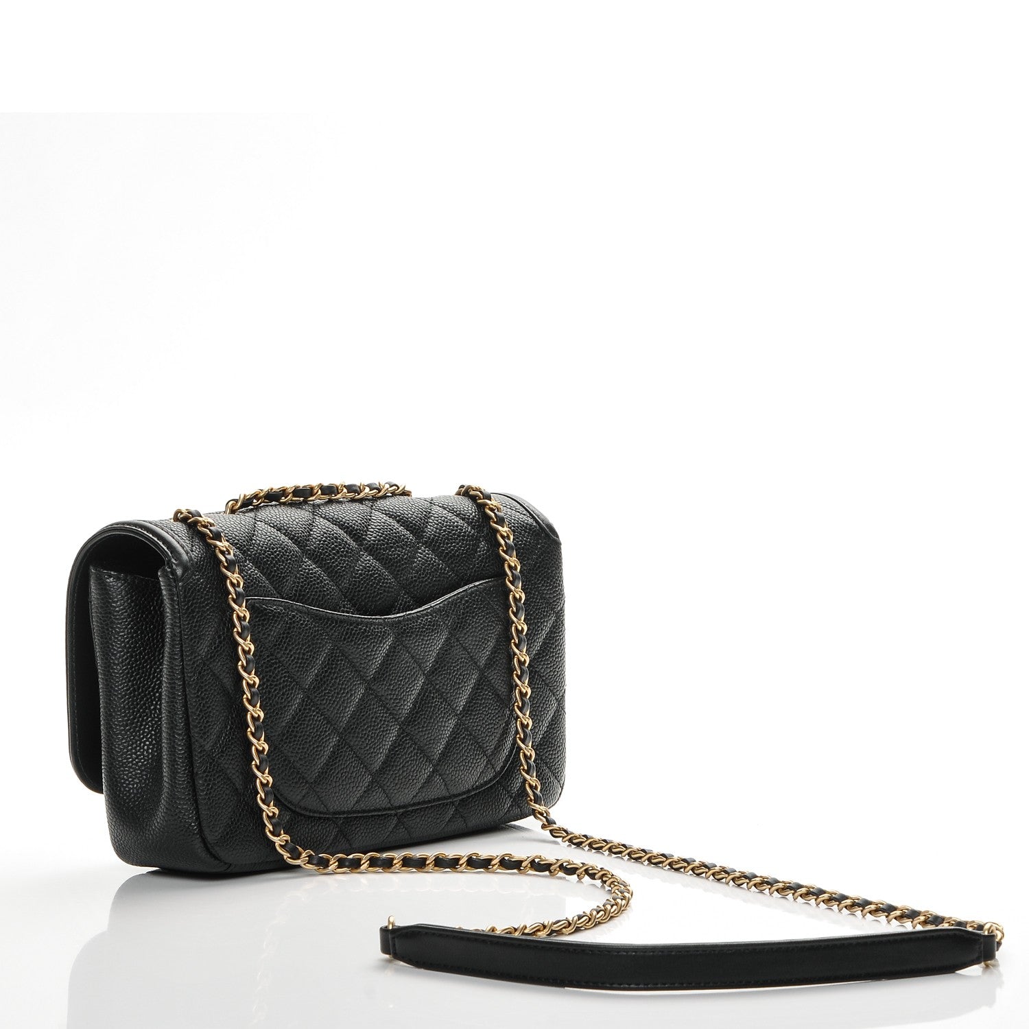 Chanel Caviar Quilted Small CC Filigree Flap Black 3 of 7