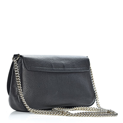 Gucci Pebbled Calfskin Medium Soho Flap Crossbody Black 3 of 20