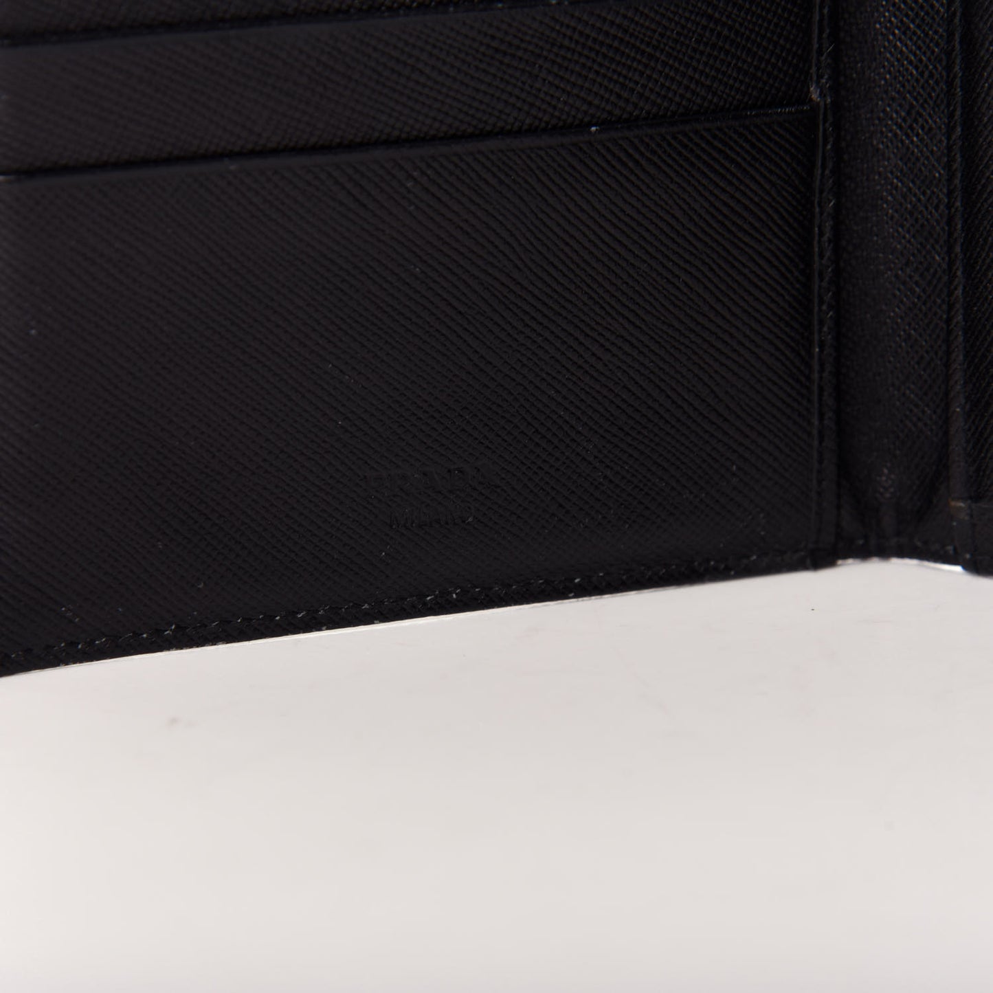 Nylon Tri-Fold Compact Wallet Black