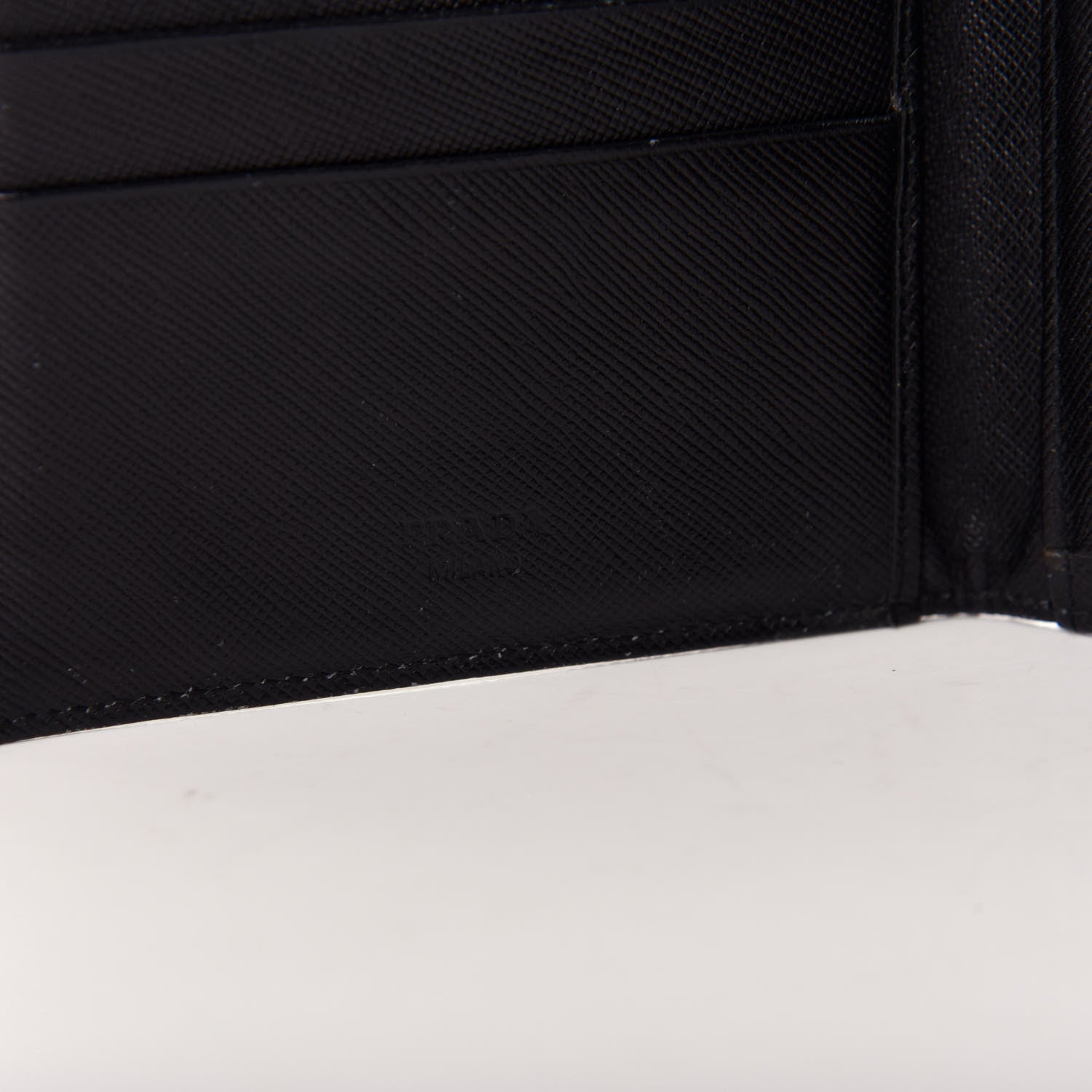 Prada Nylon Tri-Fold Compact Wallet Black 6 of 8