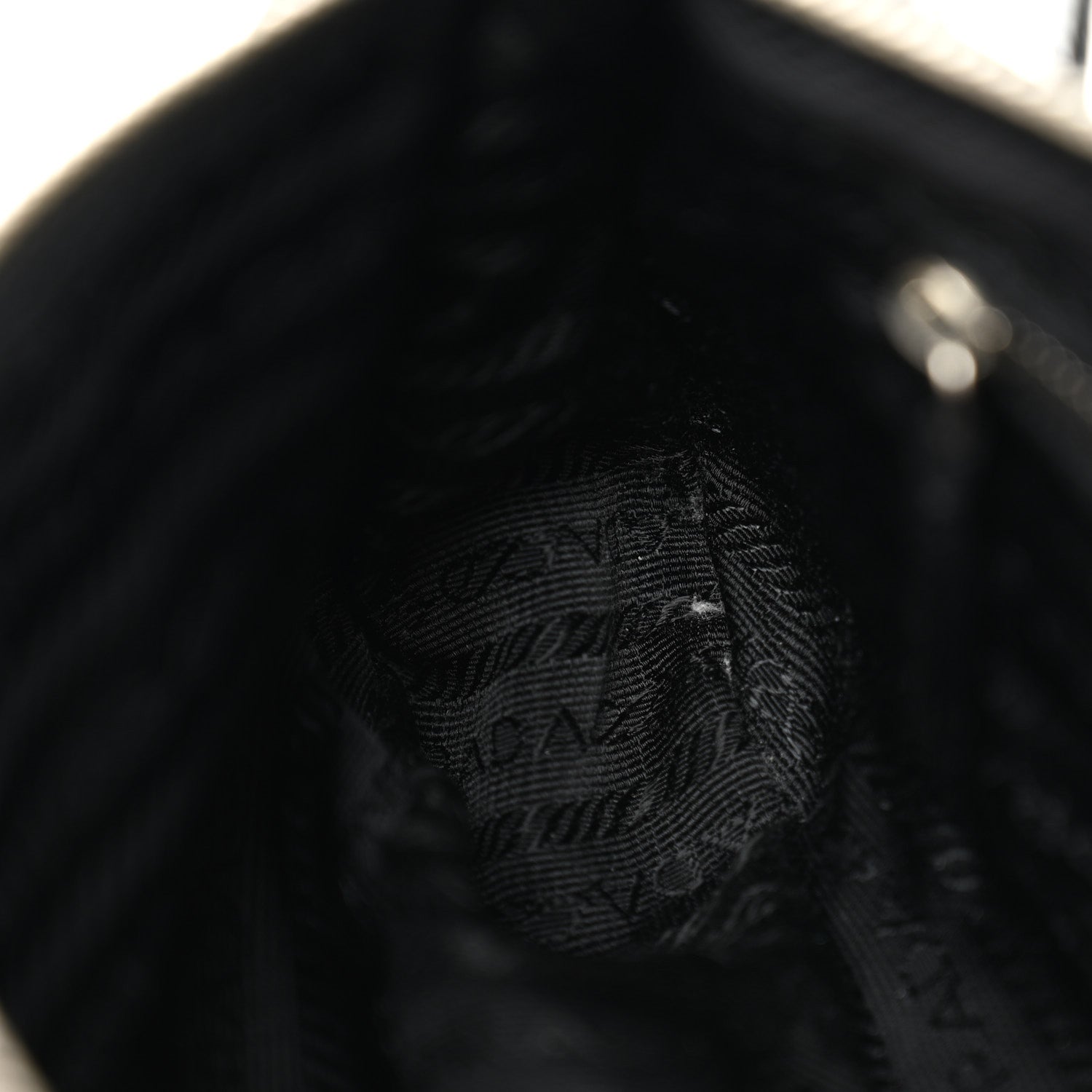 Prada Tessuto Nylon Soft Calf Shoulder Bag Black Black 10 of 13