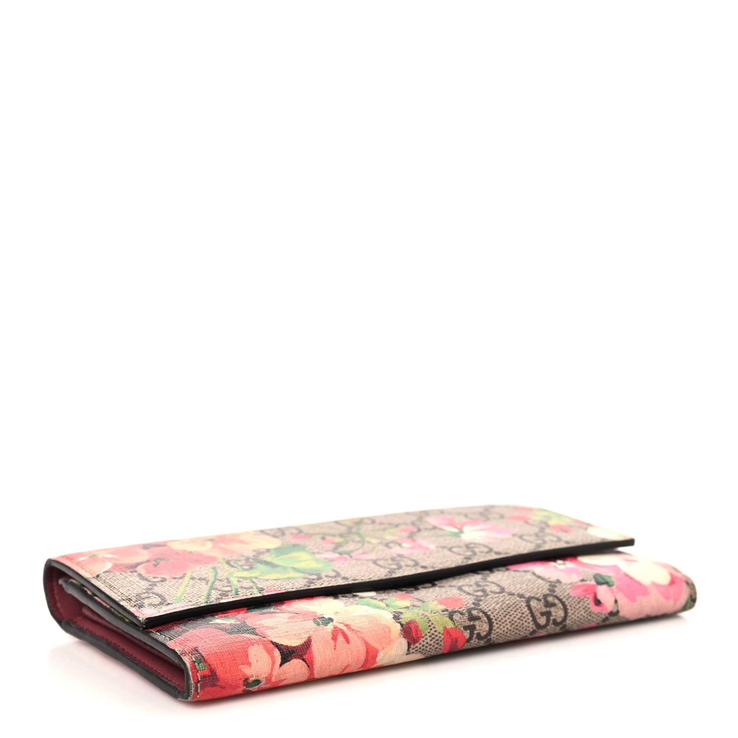 Gucci GG Supreme Monogram Blooms Continental Wallet Beige Multicolor Dry Rose 4 of 7