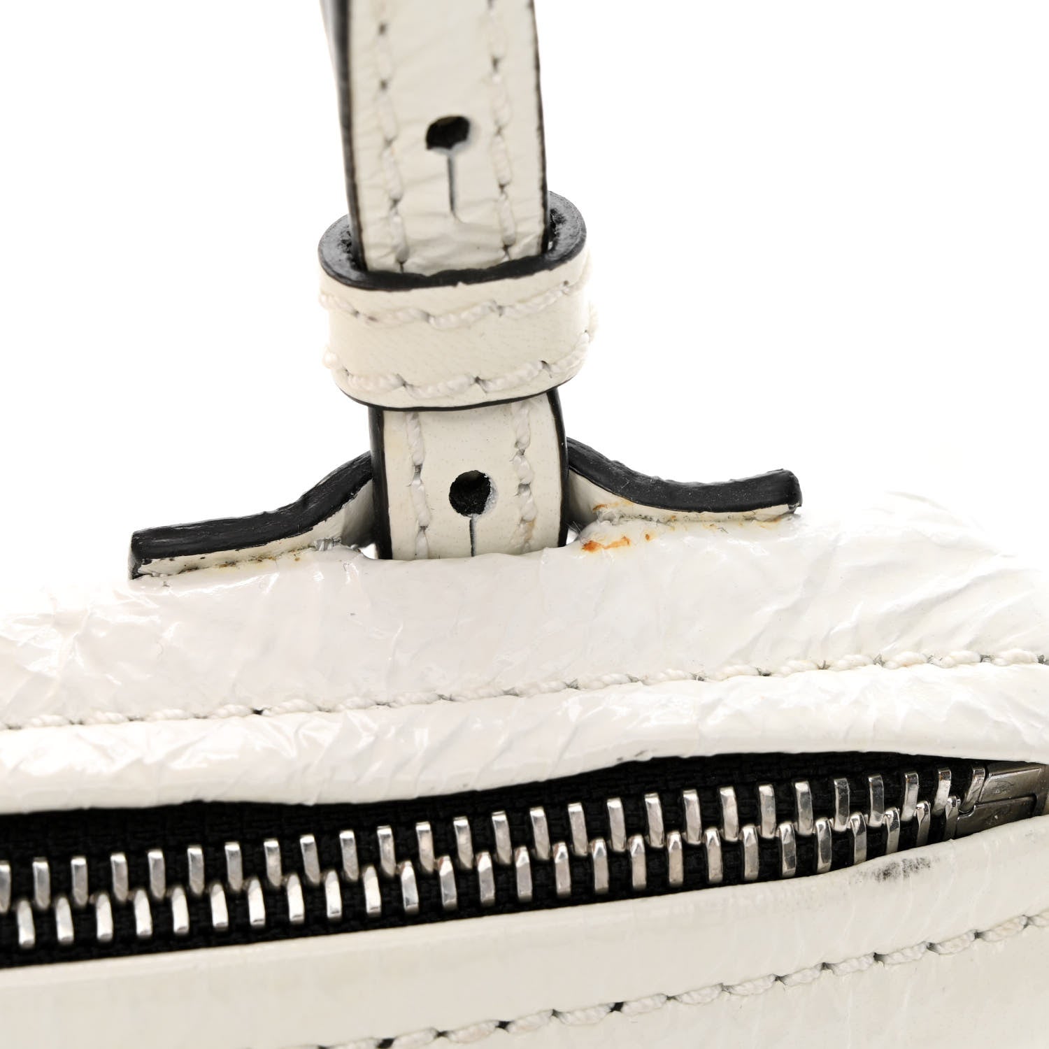 Givenchy Crinkled Patent Deerskin Mini Pandora White 19 of 19