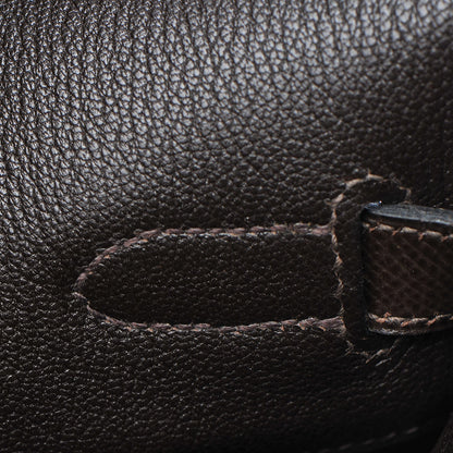Hermes Courchevel Birkin 35 Chocolate 11 of 33