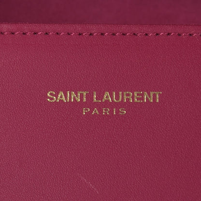 Saint Laurent Calfskin Classic Y Ligne Clutch Fuchsia 6 of 7