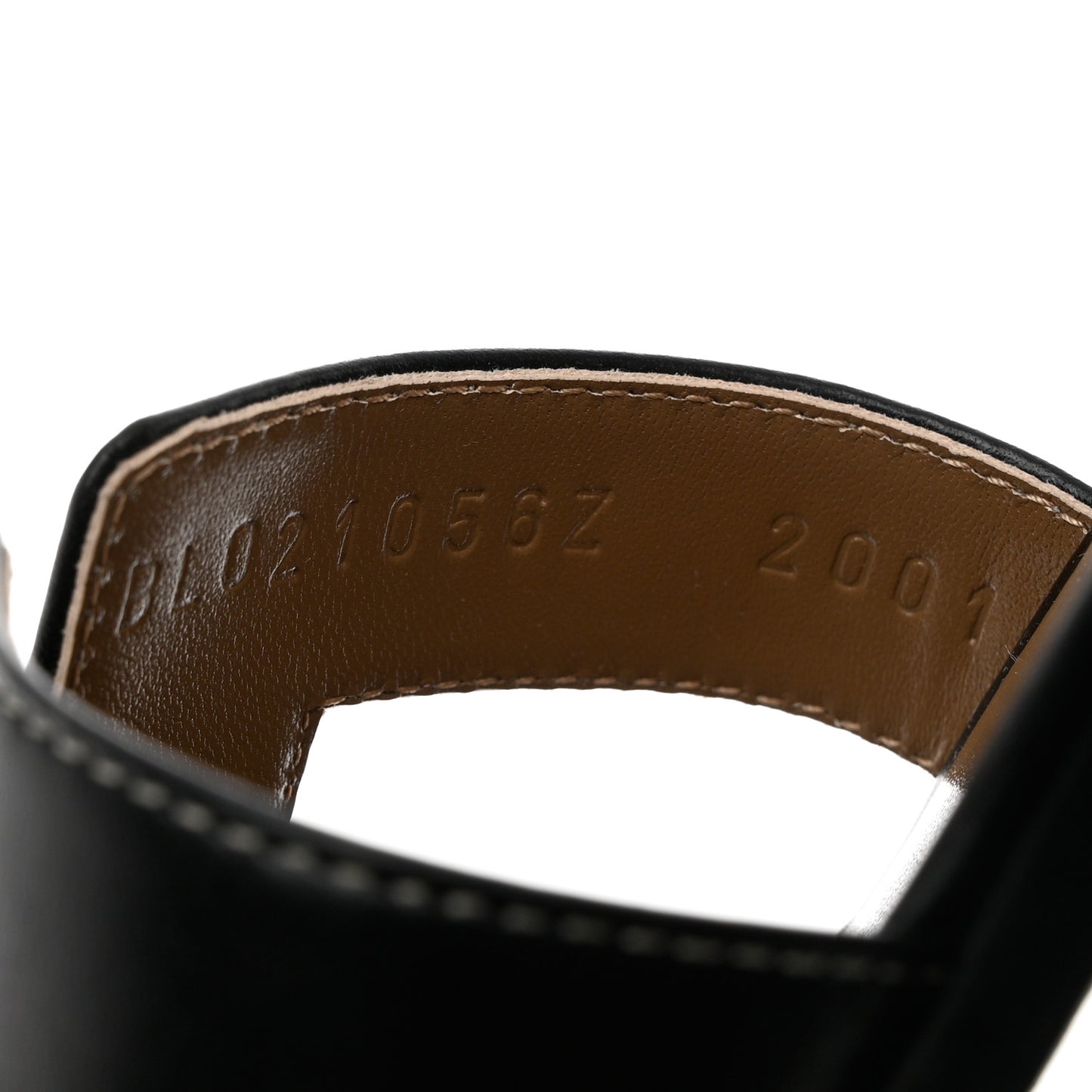 Box Calfskin Oran Sandals 36.5 Black