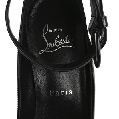 Christian Louboutin Patent Movida Strap Jane 130 Platform Pumps 36 Black 7 of 11