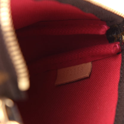 Louis Vuitton Monogram 2019 Christmas Animation Mini Courchevel Pochette Accessories Fuchsia 7 of 8