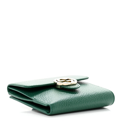 Gucci Dollar Calfskin Interlocking G French Wallet Emerald 4 of 7