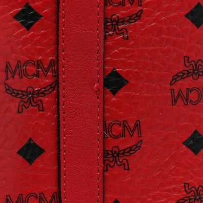 MCM Visetos Large Liz Reversible Shopper Tote Ruby Red 20 of 31