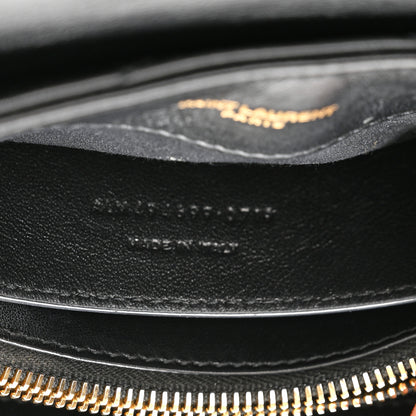 Saint Laurent Calfskin Y Quilted Monogram Small Loulou Chain Satchel Black 7 of 12
