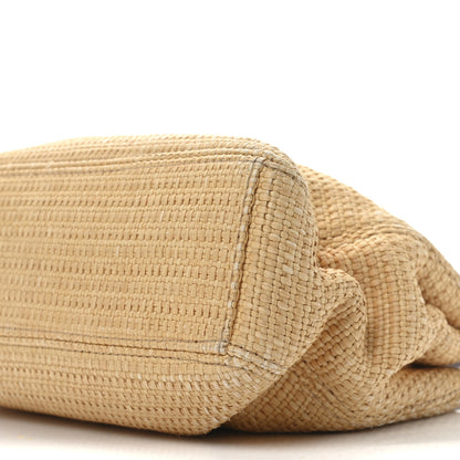 Chanel Woven Straw Raffia Wooden Handle Bag 10 of 10