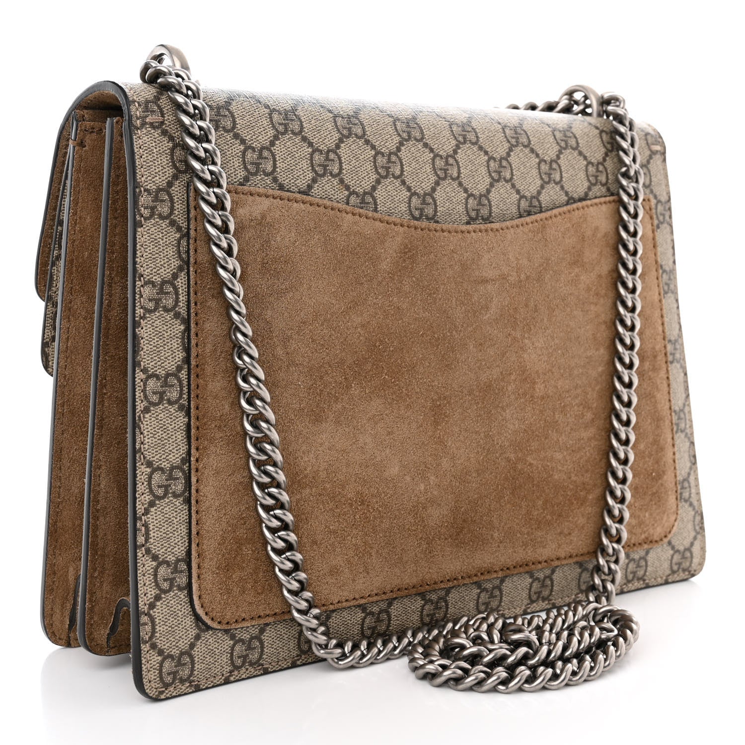 Gucci GG Supreme Monogram Medium Dionysus Shoulder Bag Taupe 3 of 10