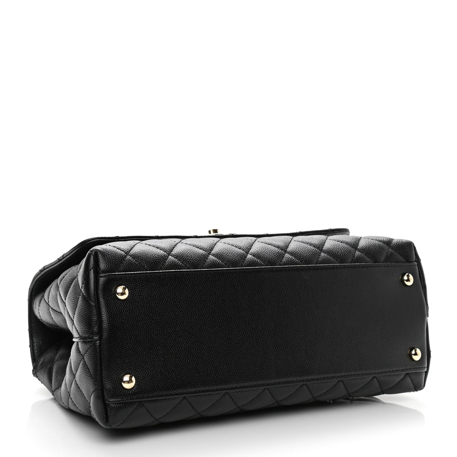 Chanel Caviar Quilted Small Coco Handle Flap Black 4 of 13
