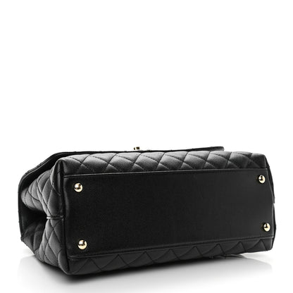 Chanel Caviar Quilted Small Coco Handle Flap Black 4 of 13