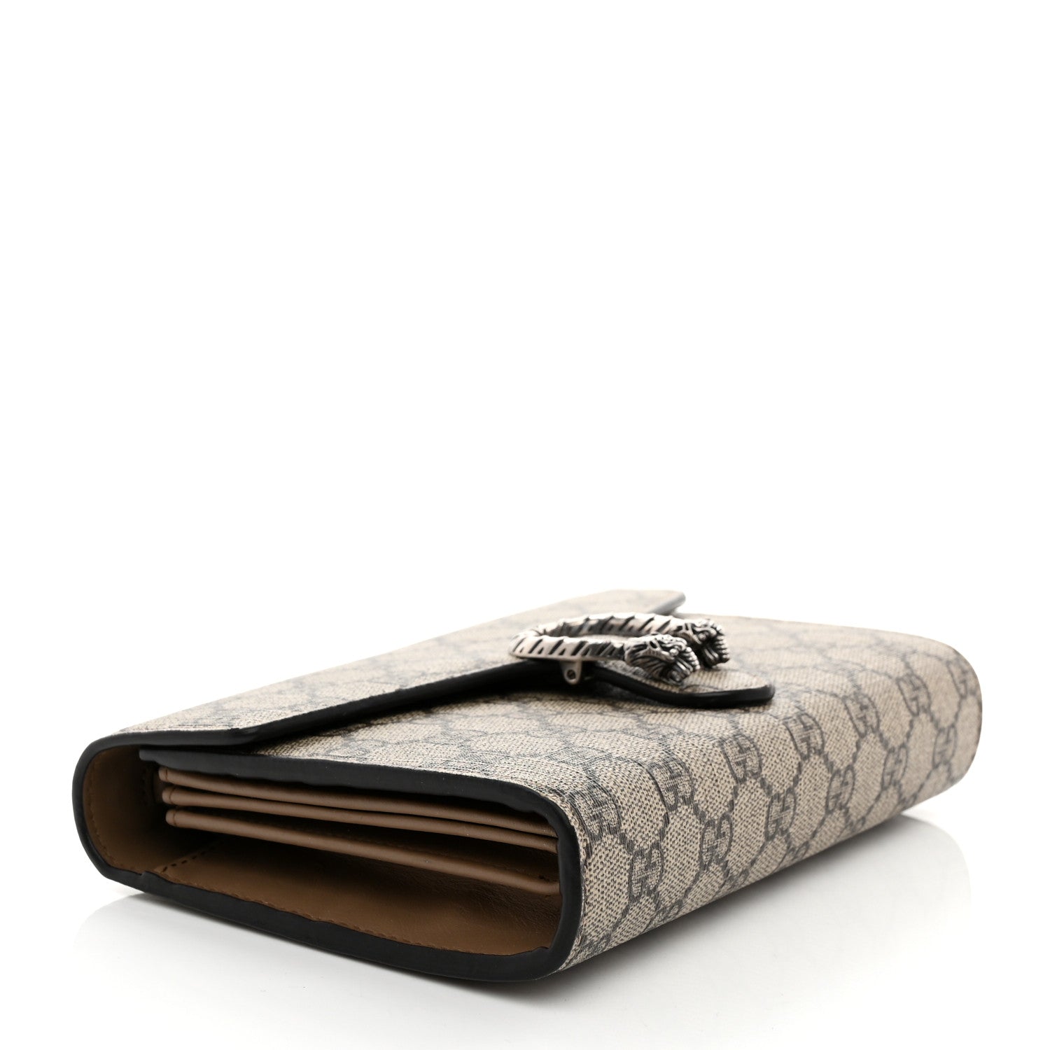 Gucci GG Supreme Monogram Mini Dionysus Chain Wallet Beige Taupe 4 of 10