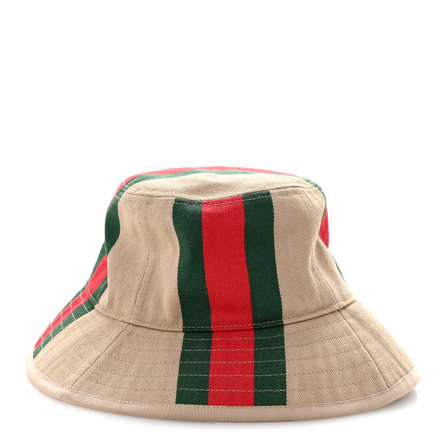 Gucci Monogram Canvas Web Bucket Hat S Beige 6 of 13