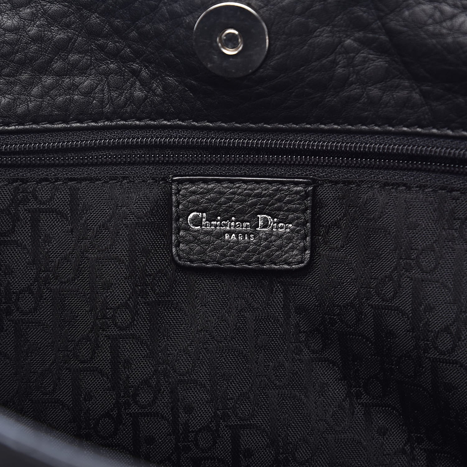 Christian Dior Calfskin Cannage Shoulder Bag Black 6 of 13
