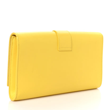 Saint Laurent Calfskin Classic Y Ligne Clutch Soleil 3 of 10