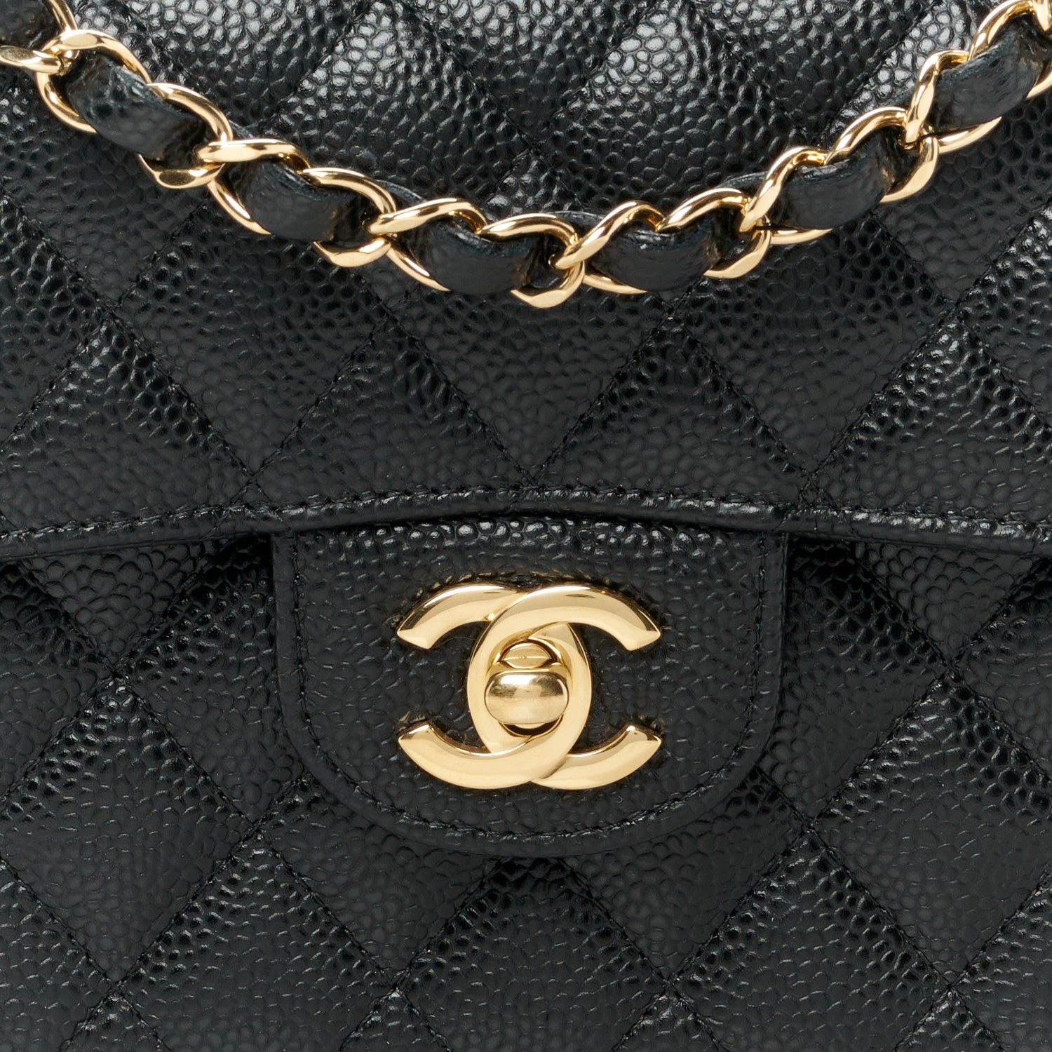 Chanel Caviar Quilted Small Double Flap Black 9 of 12