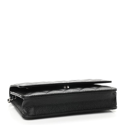 Chanel Caviar Quilted Wallet On Chain WOC Black 4 of 10
