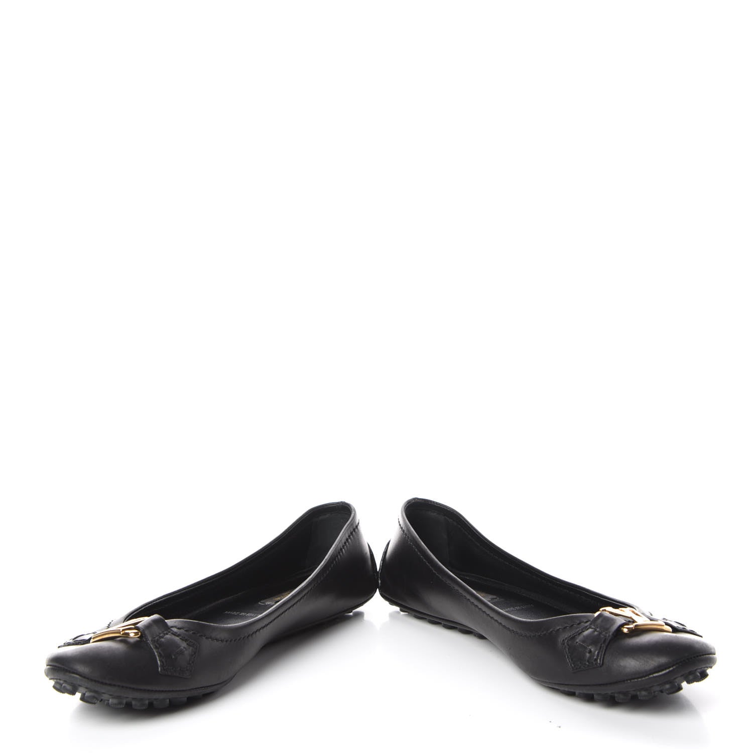 Louis Vuitton Calf Oxford Ballerina Flats 36.5 Black 5 of 12
