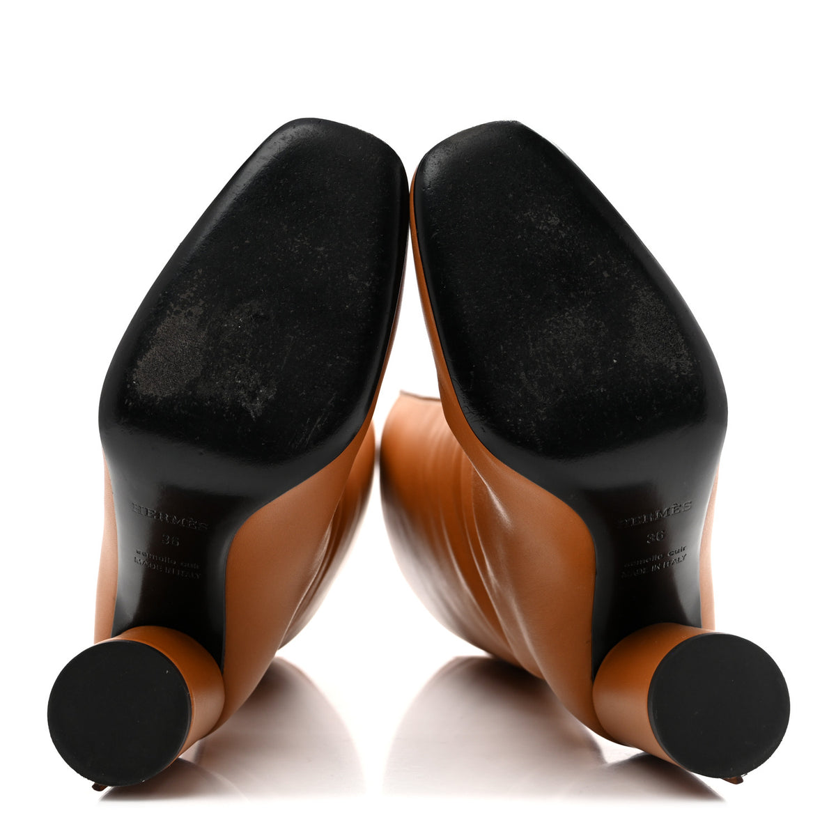 Calfskin Dressage Boots 36 Beige Dore