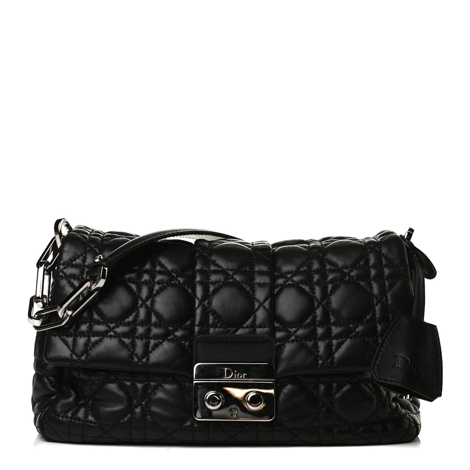 Christian Dior Lambskin Cannage New Lock Flap Black 1 of 14