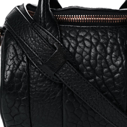 Alexander Wang Pebbled Lambskin Mini Rockie Black Rose Gold Hardware 7 of 10