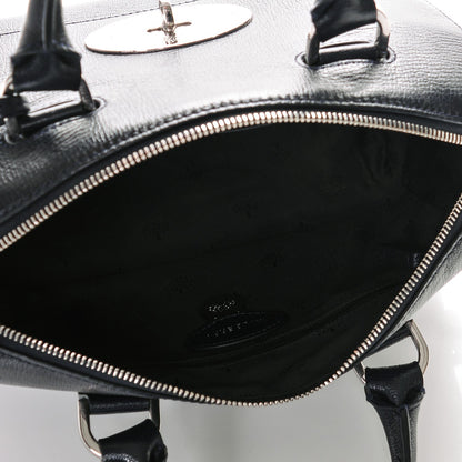 Mulberry Glossy Goatskin Small Del Rey Satchel Midnight 5 of 7