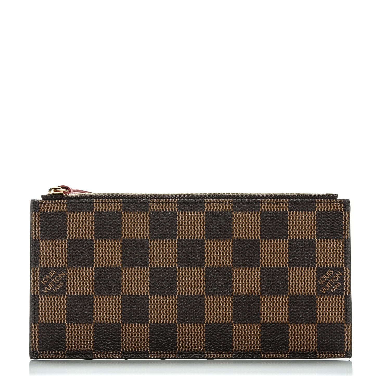 Damier Ebene Felicie Chain Wallet Zippered Insert