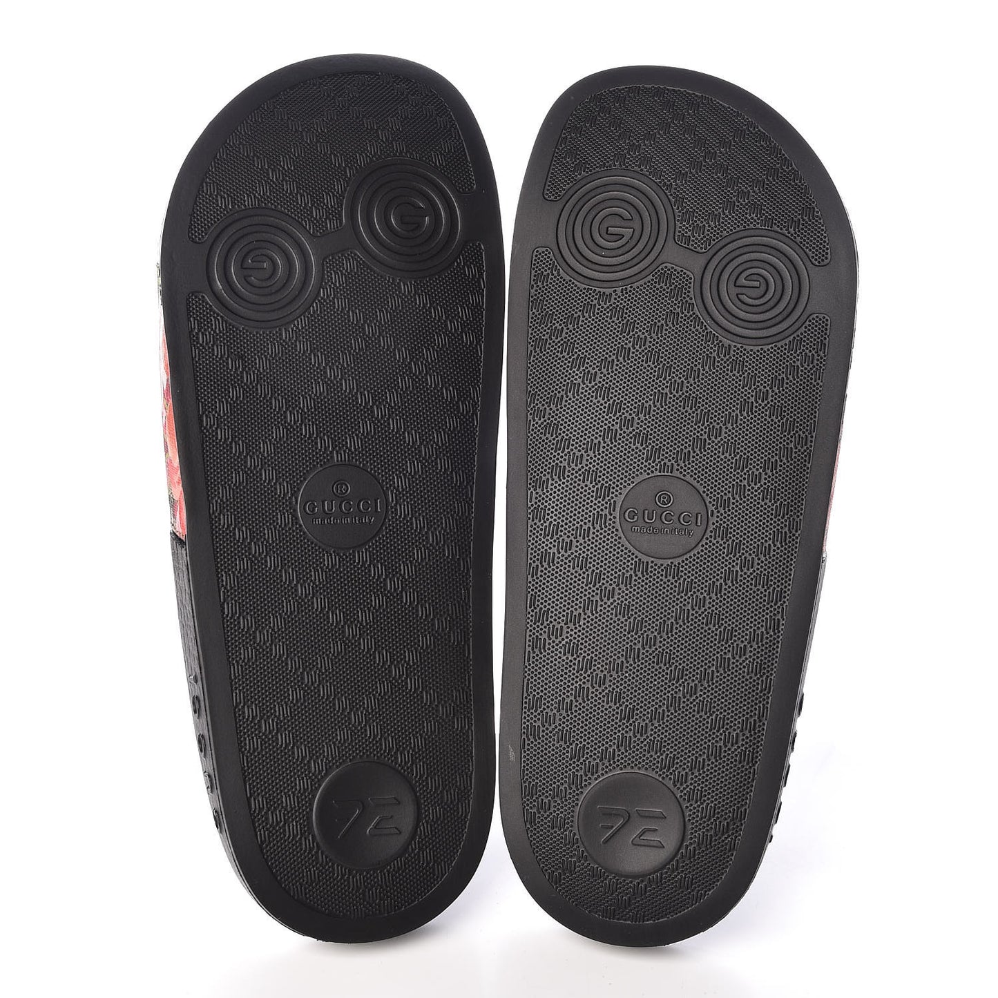 GG Supreme Monogram Blooms Slide Sandals 36 Beige Multicolor