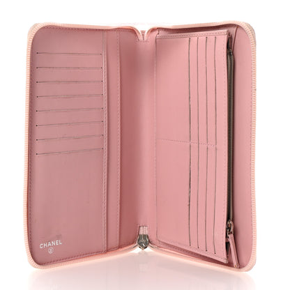 Chanel Caviar Large Timeless CC Zip Around Wallet Pink 5 of 7