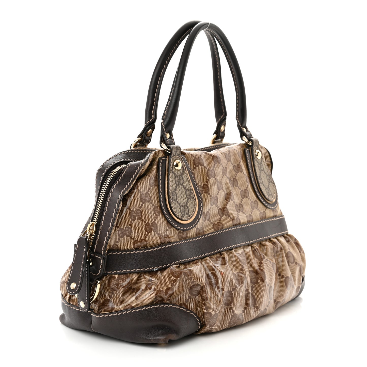 Crystal Monogram Medium Mix Dark Brown