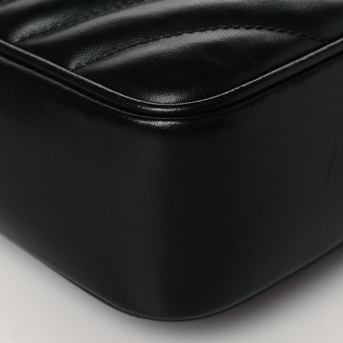 Calfskin Matelasse Monogram Lou Camera Bag Black