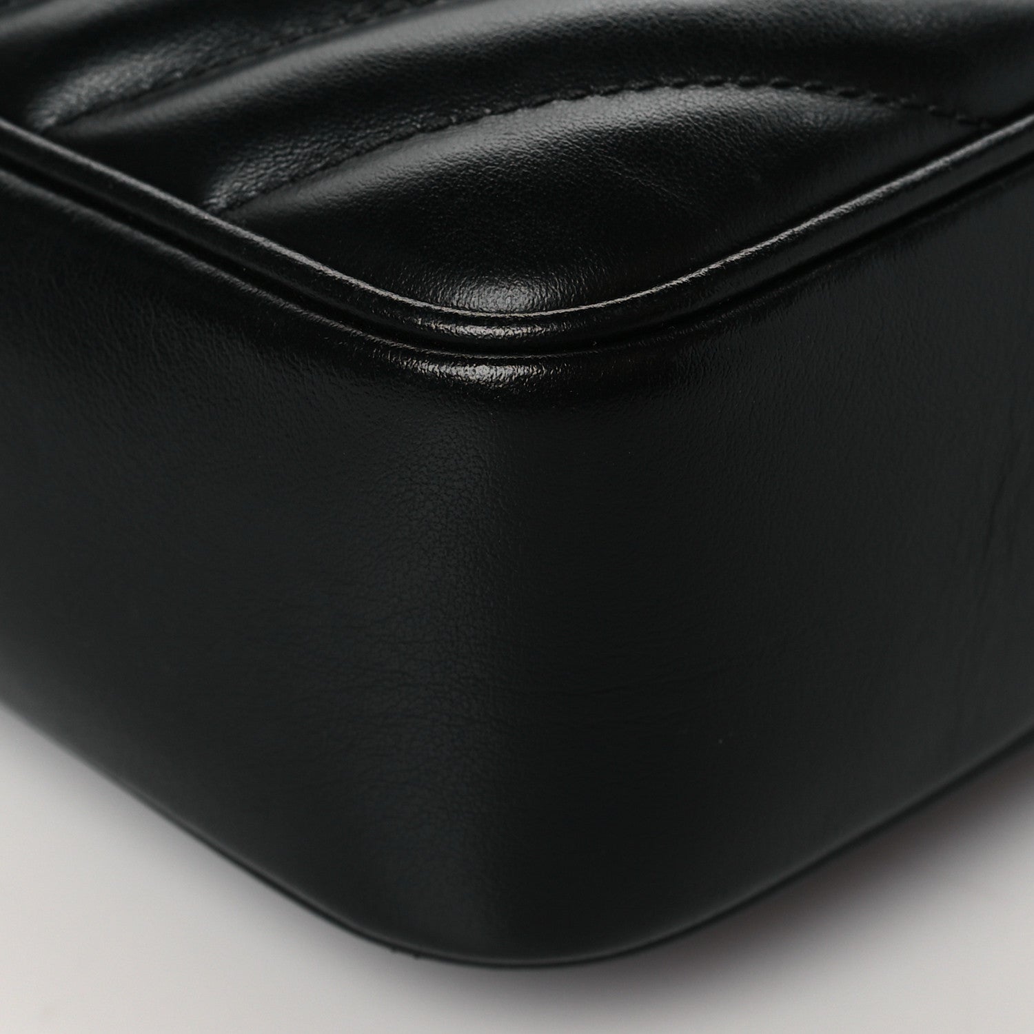 Saint Laurent Calfskin Matelasse Monogram Lou Camera Bag Black 9 of 10