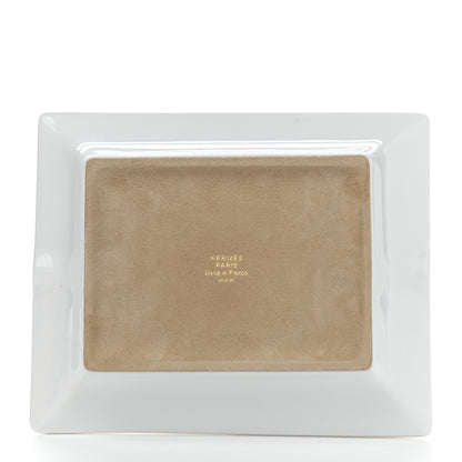 Hermes Porcelain Mosaique Au 24 Gold Ashtray 3 of 9