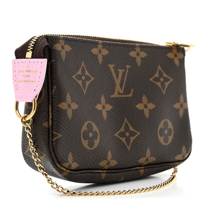Louis Vuitton Monogram 2021 Christmas Animation Japanese Garden Mini Pochette Accessories Wisteria Pink 3 of 8