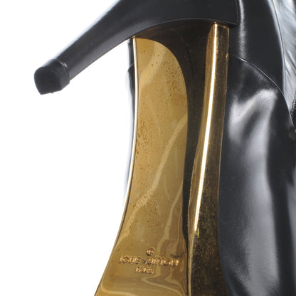 Louis Vuitton Leather Gold Plate Ankle Boots 41 Dark Grey 8 of 8
