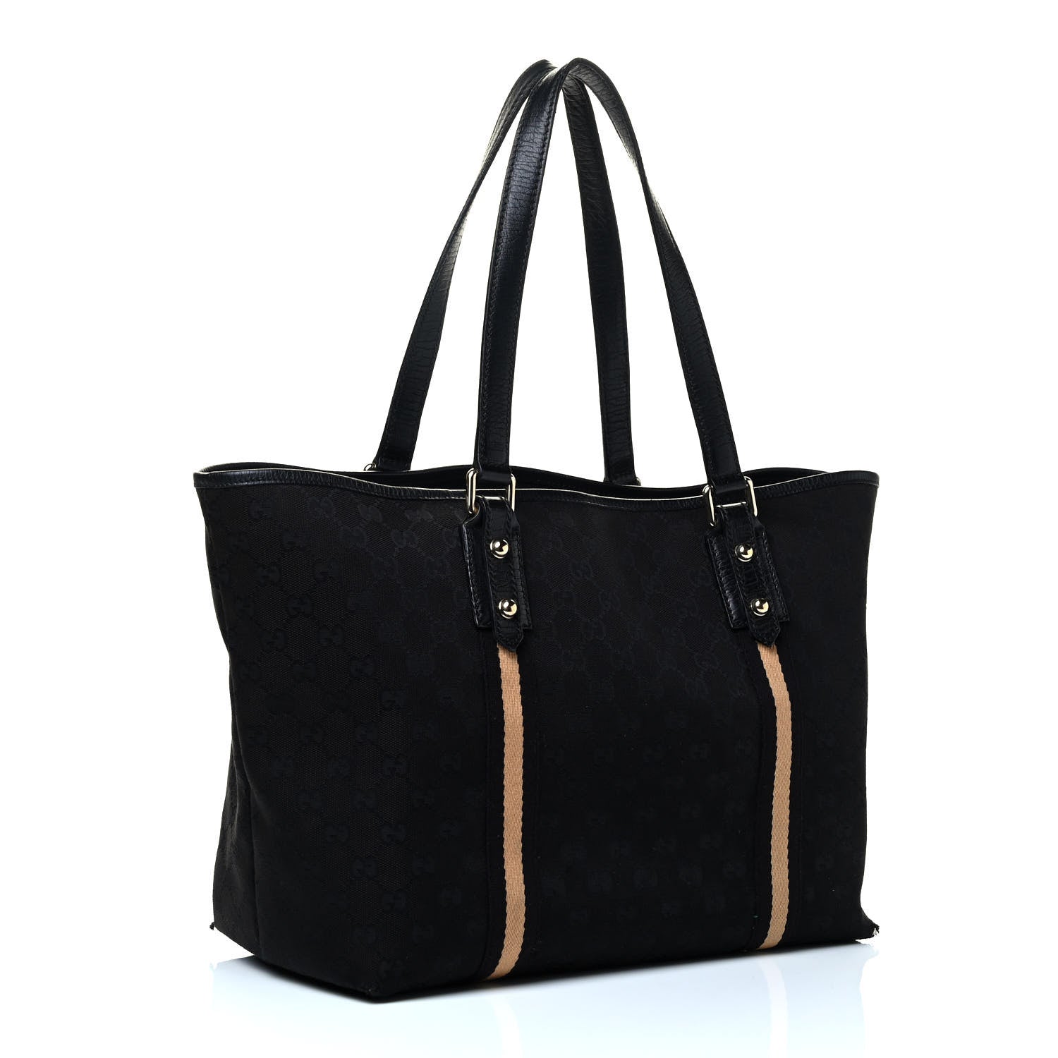 Gucci Monogram Large Jolicoeur Tote Black 2 of 7