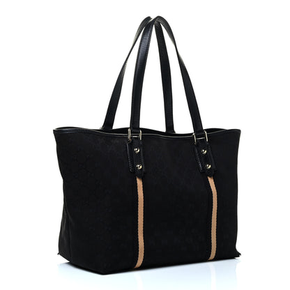 Gucci Monogram Large Jolicoeur Tote Black 2 of 7