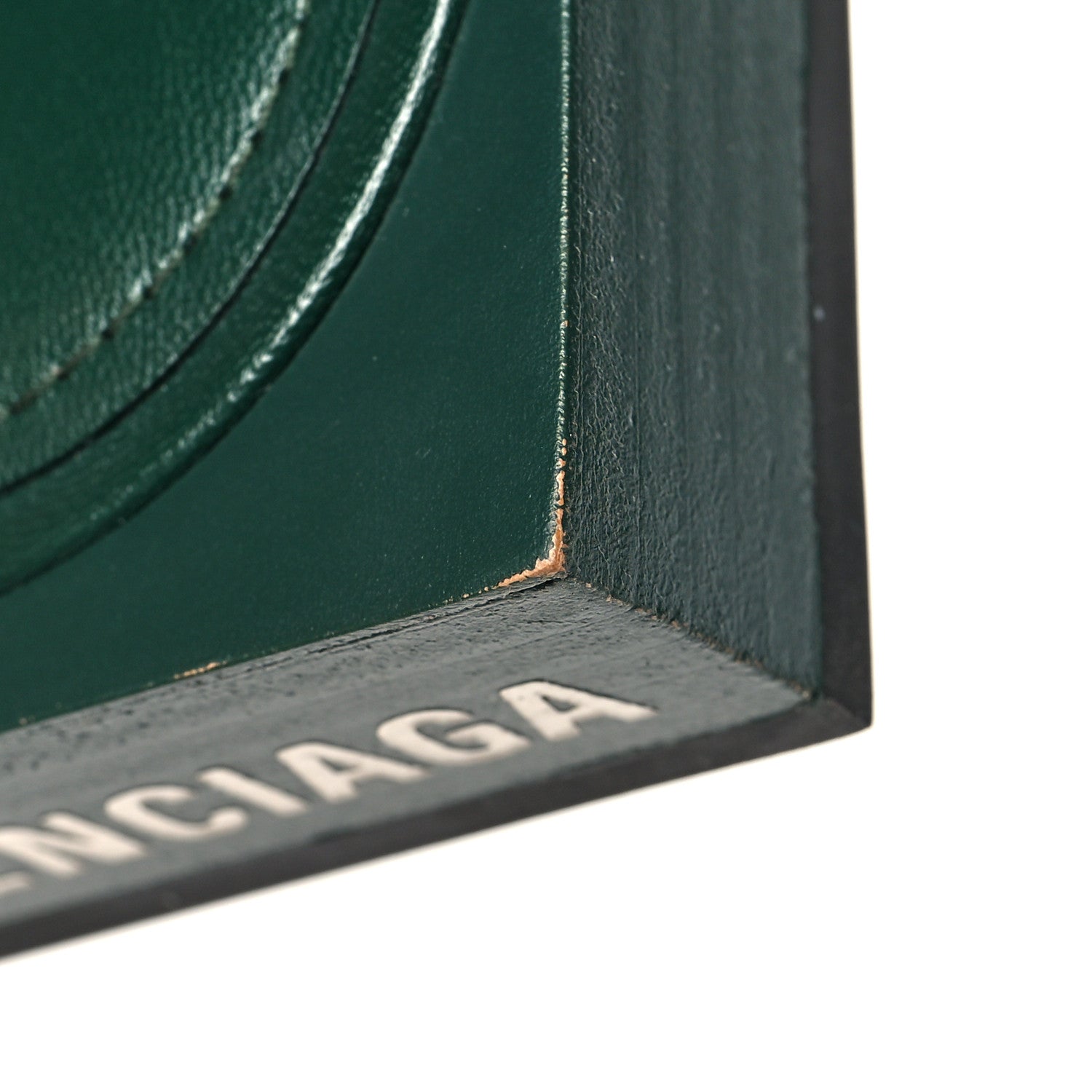 Balenciaga Shiny Sheepskin Box Flat Sandal 41 Green 13 of 15