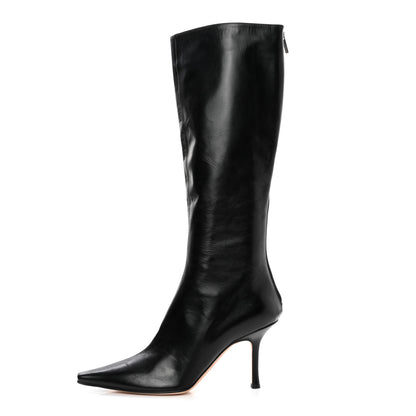 Jimmy Choo Calfskin Knee High Boots 41 Black 1 of 6