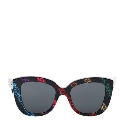 Gucci Acetate Glitter Sunglasses GG0327S Black 4 of 7