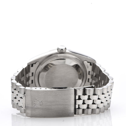 Rolex Stainless Steel 18K White Gold 36mm Oyster Perpetual Datejust Watch Silver 16234 4 of 8