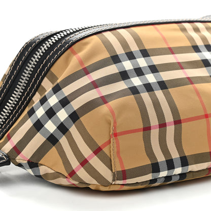 Burberry Nylon Vintage Check Cannon Bum Bag Archive Beige Black 5 of 9