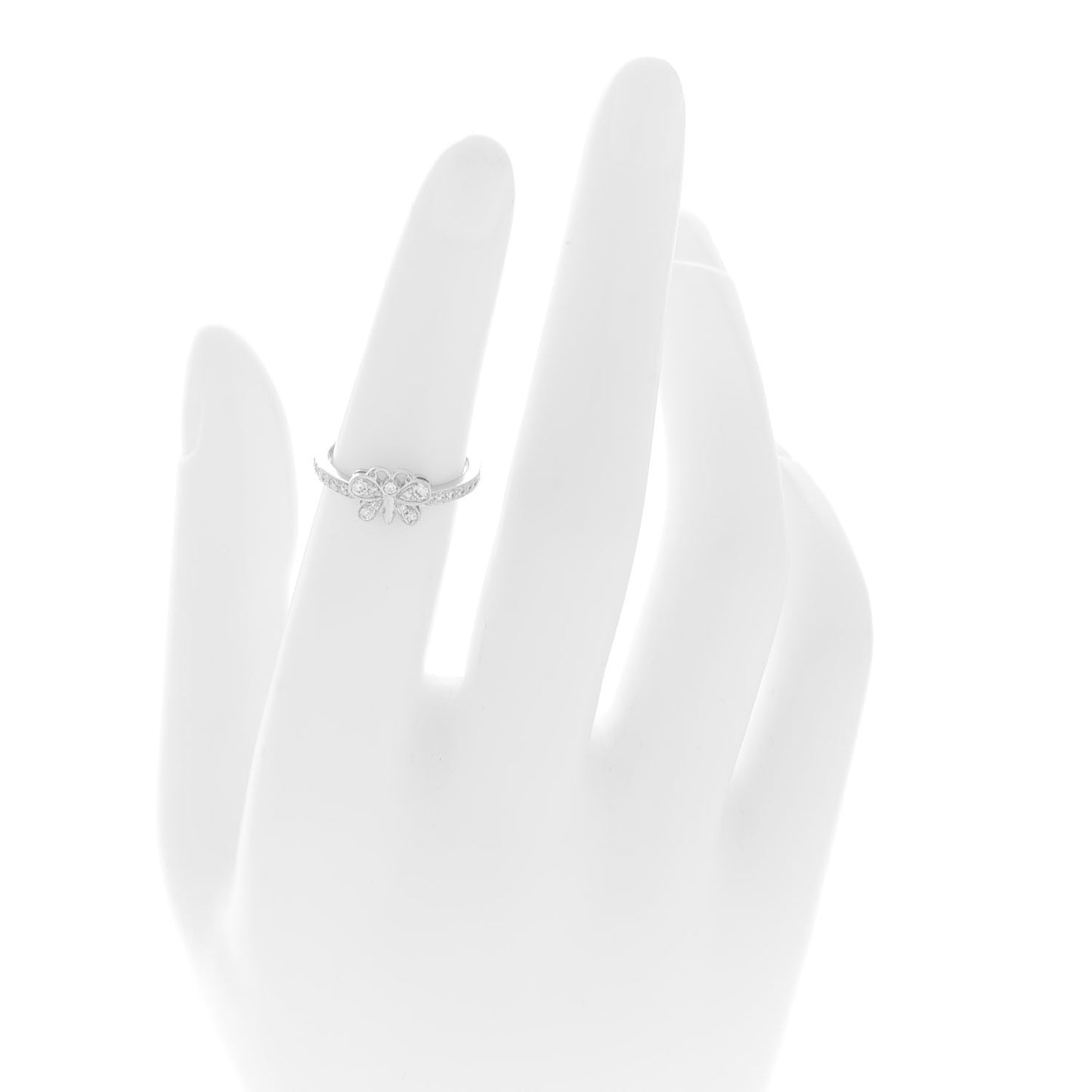 Platinum Diamond Enchant Butterfly Ring 49 5